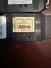Rosetta Stone adapter RS-2/8 E RS422 to VTR Addenda RS232 From PC Power/Data