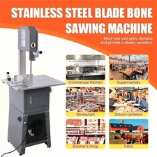 2-in-1 Commercial Butcher Band Saw 550w Meat Slicer and Sausage Stuffer Maker