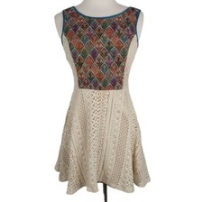Flying Tomato Womens Boho Chic Lace Fit & Flare Dress Size Medium