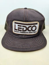 Vintage Louisville MFG USA MADE Ledco Patch Trucker Hat Snapback Cap