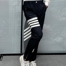 Thom Browne Men's Spring/autumn Four Bars Striped Thin Fashion Casual Trousers