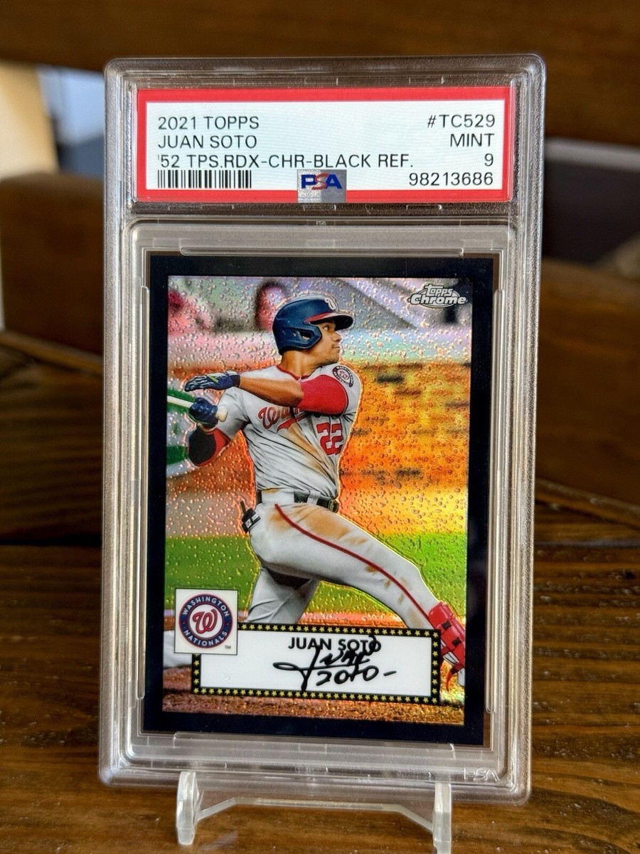 1952 Juan Soto /25 Black Refractor Throwback PSA 9 Redux 2021