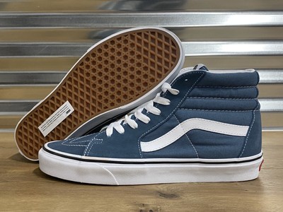 vans sk8 hi white leather mens