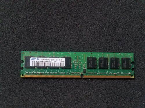 Samsung 512MB , DDR2 , 240 PIN , PC-3200U ( P/N: M378T6553BZ3-CCC ) - Picture 1 of 3