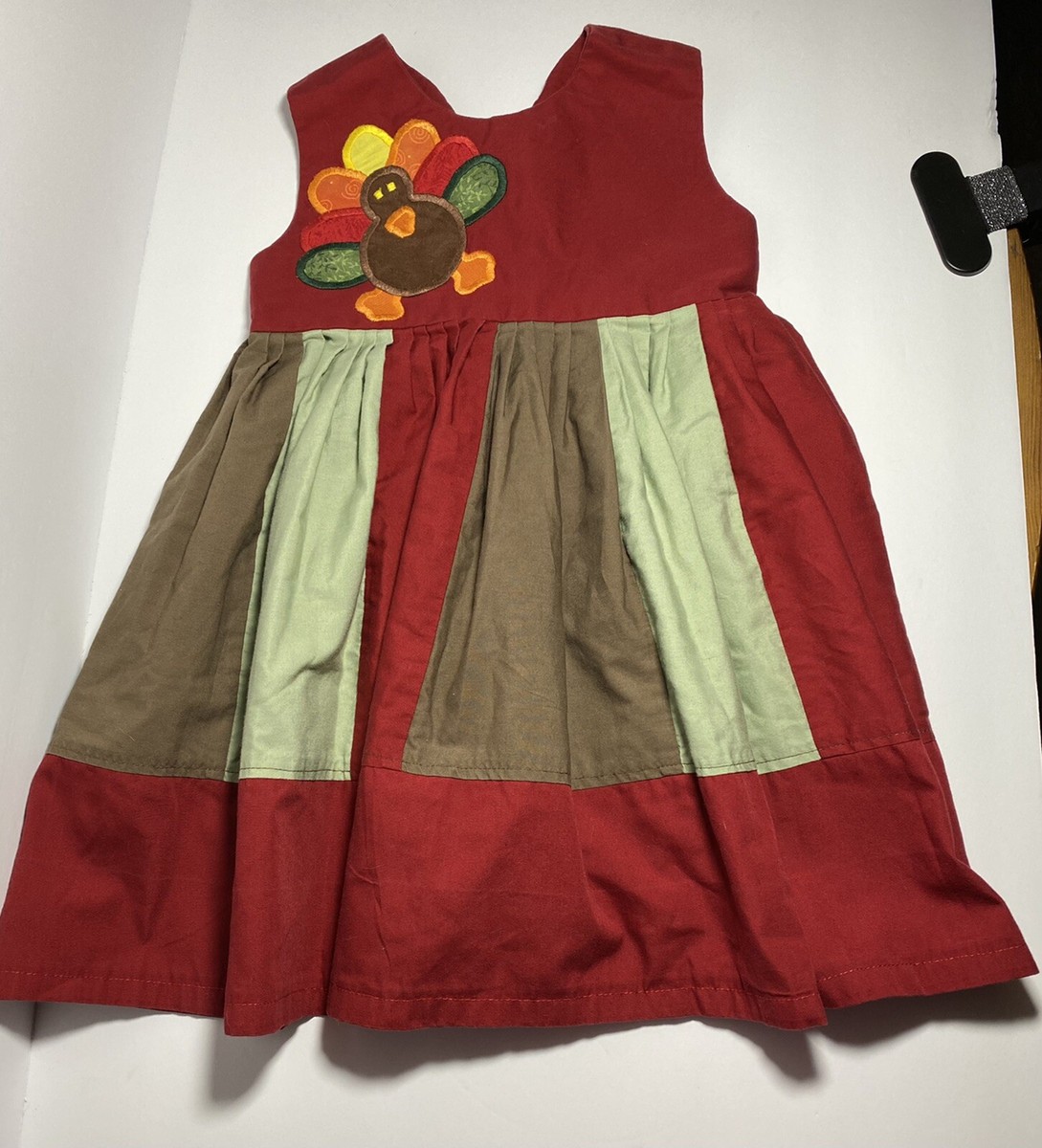 open lace back dress Turkey Thanksgiving Dress 2T main image 1