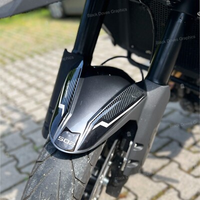 Resin 3D stickers front mudguard protection compatible with Benelli TRK 502