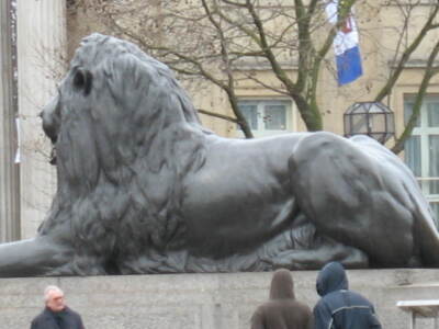 Foto 6x4 Löwenwächter Trafalgar Square London Löwenwächter Trafalgar um 2007