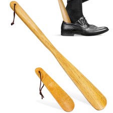 2PCS Long Shoe Horn for Seniors Boot Handle Log Shoehorn Practical Elderly