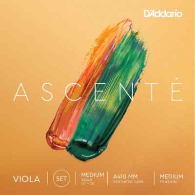 D'Addario Ascente Medium Scale Viola Set, Medium Gauge, Authorized Dealer