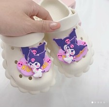2pcs Cute Sanrio Kuromi For Croc Accessories Shoe Jewelry Charms Spinner Fidget