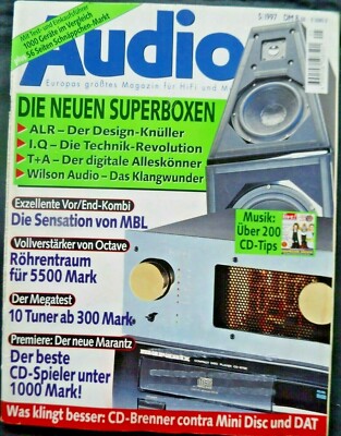 AUDIO 5/97,I.Q. SYSTEM 500 TW,T + A SOLITAIRE A 3 D,MARANTZ CD 67 SE,SONY MZ R 1