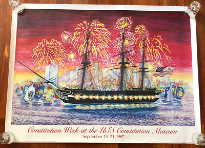 USS Constitution Constitution Week at the USS Constitution Museum 1987 35'' x 24''