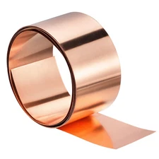 99.9% Pure Copper Sheet Roll 3500mm x 100mm x 0.1mm Flashing Metal Foil Plate