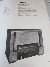 Schema elettrico N Radio Nora Serenade W 68, 1938