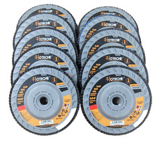 10Pc Flap Disc Speed Hub Grinding wheel 4-1/2" x 5/8"-11 60 Grit For Aluminum