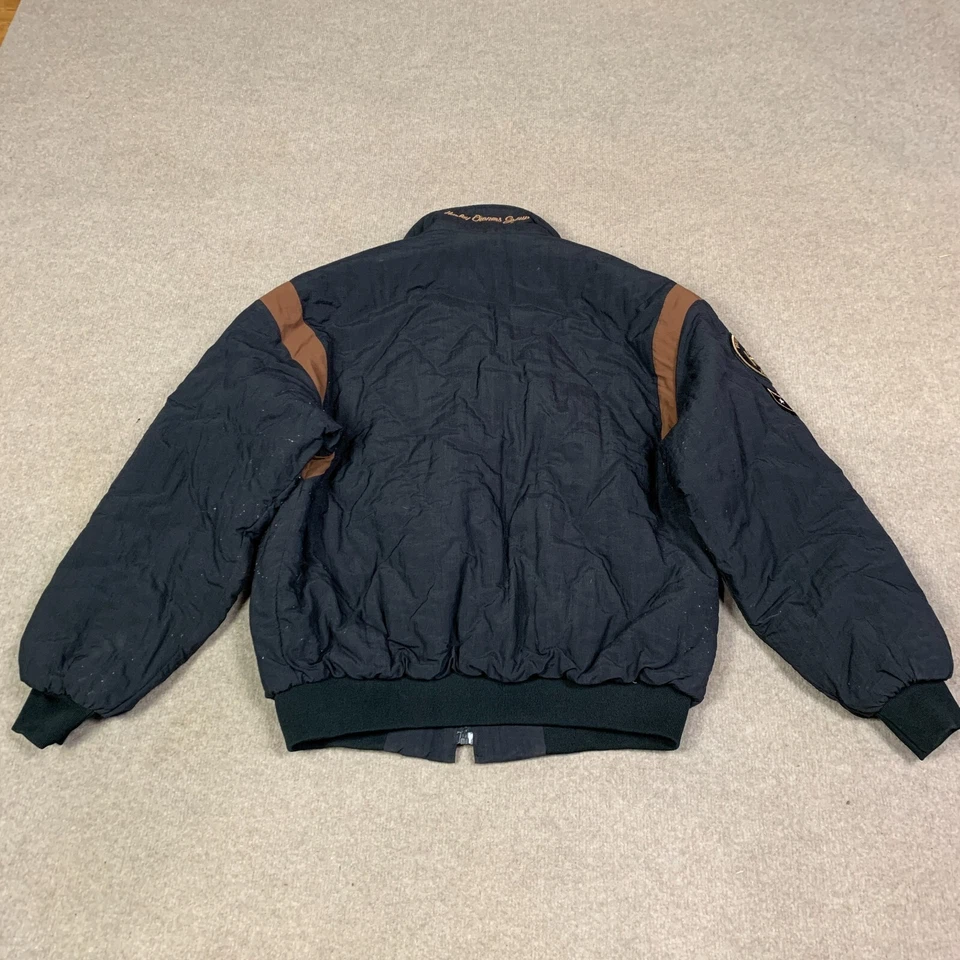 Chaqueta de bombardero Harley Davidson Owners Group vintage para hombre mediana USA HOG Foto 2 de 4