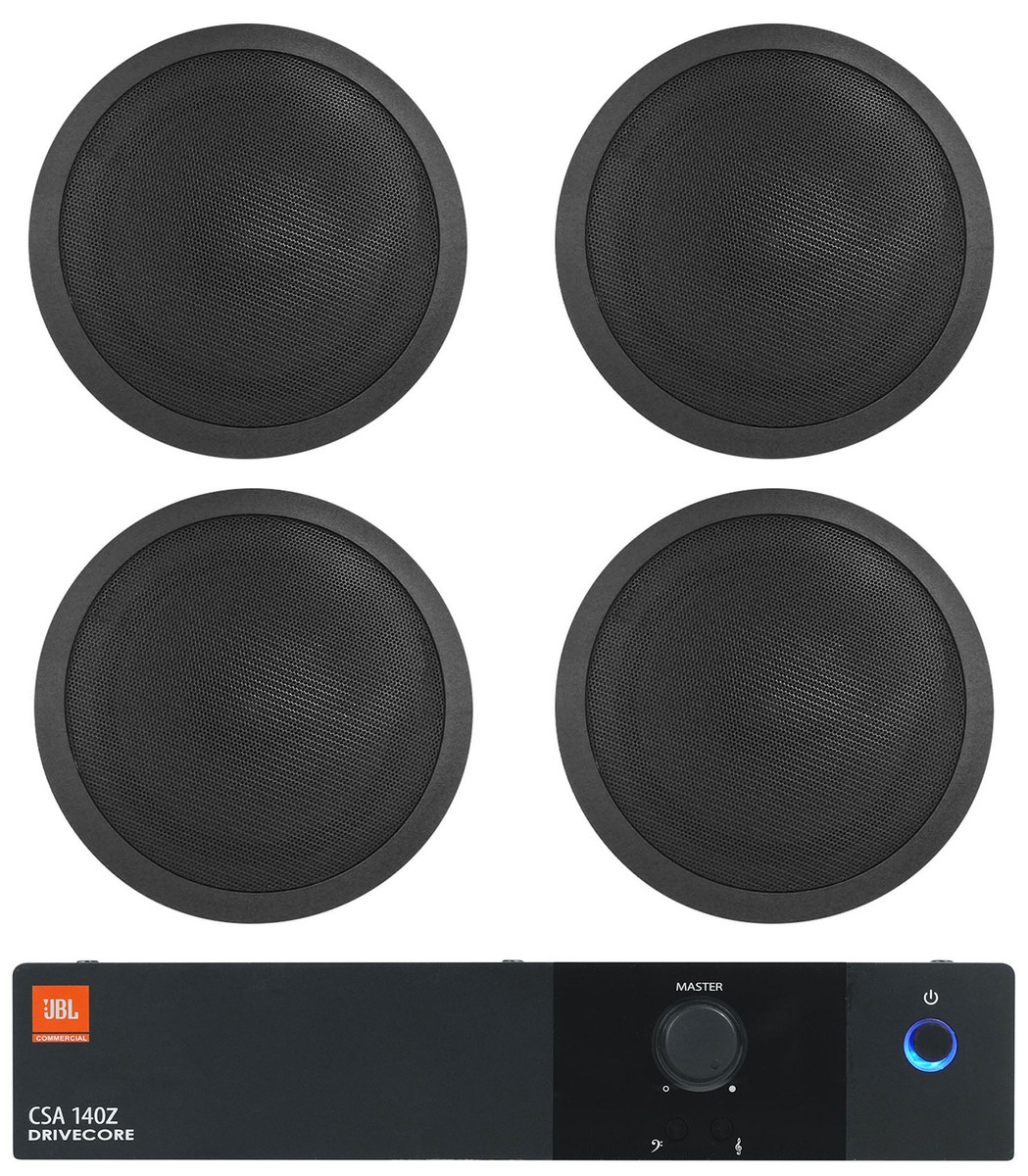 JBL CSA 140Z Commercial 70v Amplifier Amp+(4) 6 JBL CSA 140Z Commercial 70v Amplifier Amp+(4) 6