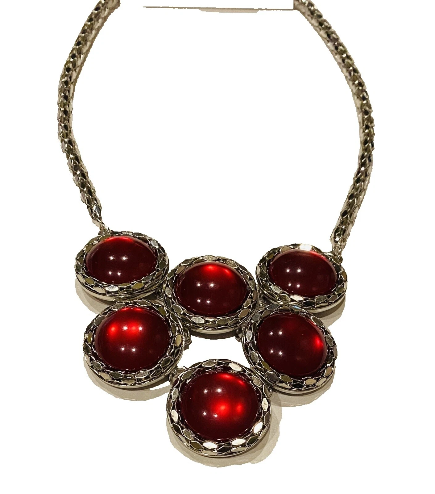 Folheado a Ródio Ruby Fashion Colares e pingentes