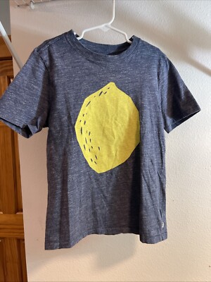 Gap Life Love Lemonade Tee Kids M (8-9) Short Sleeved Blue 100% Cotton  