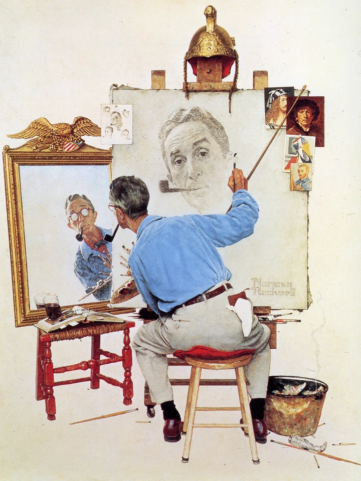 Arte de pared en lienzo o impresión "Norman Rockwell-Norman Rockwell" Foto 2 de 2