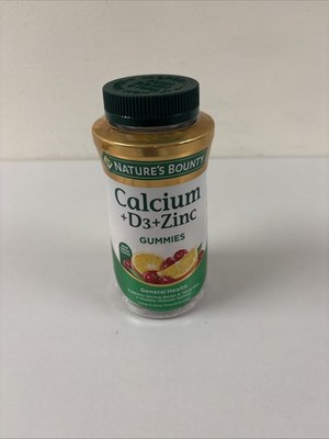 *Nature's Bounty Calcium D3 Zinc Gummies 70 Count B74-97