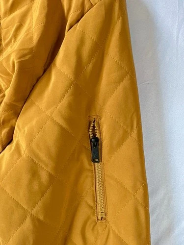 Marc Ecko Mens Jacket Large Full Zip Up Quilted Zip Tech Streetwear Tan NWT image 8