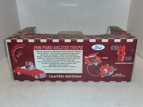1940 Ford Deluxe Coupe Red Gearbox Pedal Car - Picture 4 of 5