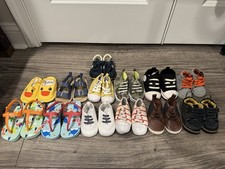 Baby Shoes, Lot Of 13 Pairs. Multiple Sizes 0-6/0-9 Months, Some Size 2 and 3