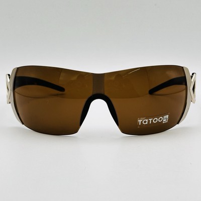 TATOO by Morel Sonnenbrille Damen oval braun gold shield Mod. 1680T NEU