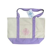 Trader Joe  s Canvas Large Purple Shopping Bag Limited Tote Lavender New W/Tags