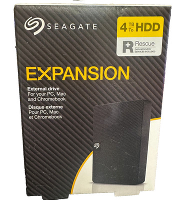 Seagate Expansion 4TB Mobile Externe Festplatte in Schwarz - USB3.0 PC MAC Neu in OVP