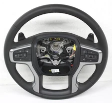 OEM Steering Wheel For 2023-2024 Chevy Silverado 1500 Black Leather 85594334