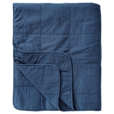 IB LAURSEN VINTAGE STYLE STEPPDECKE INDIGOBLAU DOUBLE