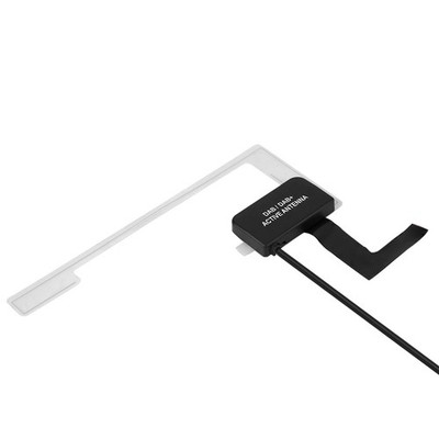 DAB / DAB+ Digital Car Radio Active Antenna Aerial SMB Right Angle Glass Mount
