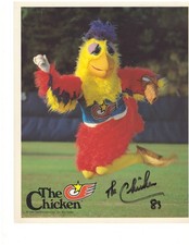 The San Diego Chicken Signed 8x10 Color Photo — Mascot (Ted Giannoulas)