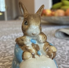 Easter. Beatrix Potter. Christening. Nursery. Wedgwood Egg. Beswick Mrs Rabbit 