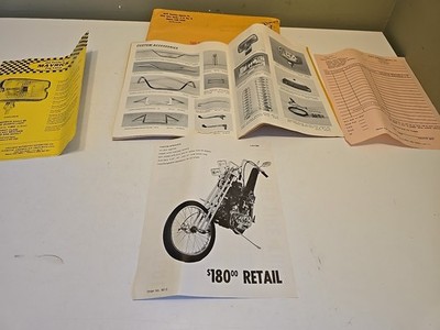 Springer Akront Mavrick Motorcycle Wheel Fork Handlebar Advertising 1970s