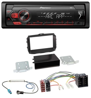Pioneer DAB 1DIN MP3 AUX USB Autoradio für Alfa Romeo Giulietta 2013-2021 ISO - Bild 1 von 4