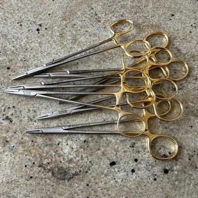 Hu-Friedy NH5038 Crile Wood Perma Sharp Needle Holder 6'' Lot 7 (Authentic) 7 Pcs