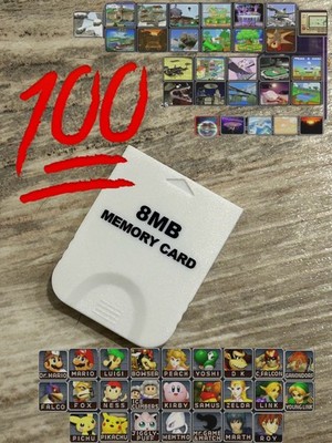 Super Smash Bros Melee Save 100% Complete Unlocked Memory Card Nintendo GameCube