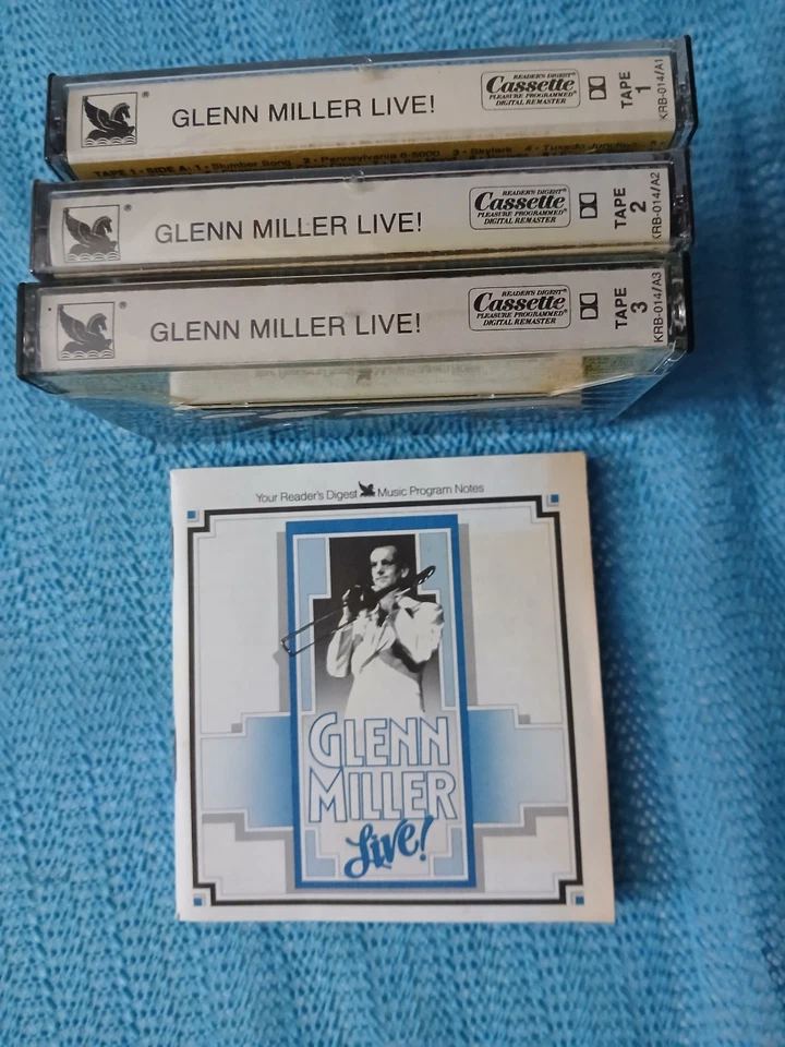 GLENN MILLER LIVE: Cassette Set of 3 "BRAND NEW, STILL SEALED" - Image 2 of 2