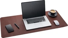 Gallaway XXL Leather Desk Mat 91.5x43cm Dark Brown