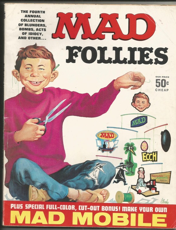 MAD FOLLIES #4 (1966) - VERY GOOD CONDITION - NO INSERT