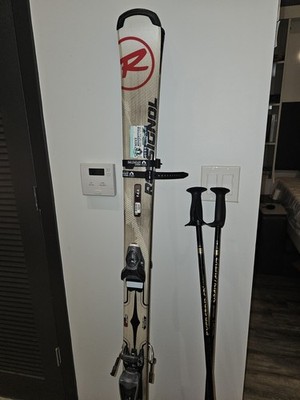 Rossignol Experience RTL Skis 166cm w/ Bindings + Exerstrider Poles