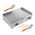 30" Flat Top Electric Grill 3000W Commercial Griddle Stainless Steel Countertop