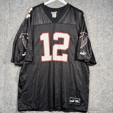 Vintage Puma Atlanta Falcons Chris Chandler #12 NFL Jersey Mens Size XL 25x34