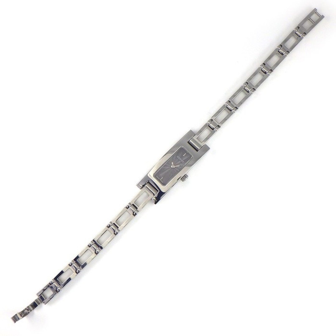 Gucci 3900L Women's Rectangular Gray Guilloche Di… - image 3