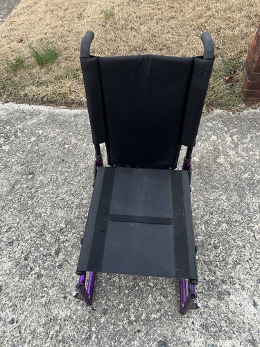 Quickie 2 Folding Manual wheelchair Frame 16” Wide X 18” Deep - Purple - Picture 23 of 24