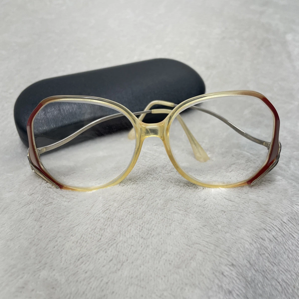 VTG Oversized Butterfly Eyeglasses Italy Berdel Sferoflex Tigerlite Frames‎ only Butterfly Vintage Eyeglasses Women for sale | eBay main image 4