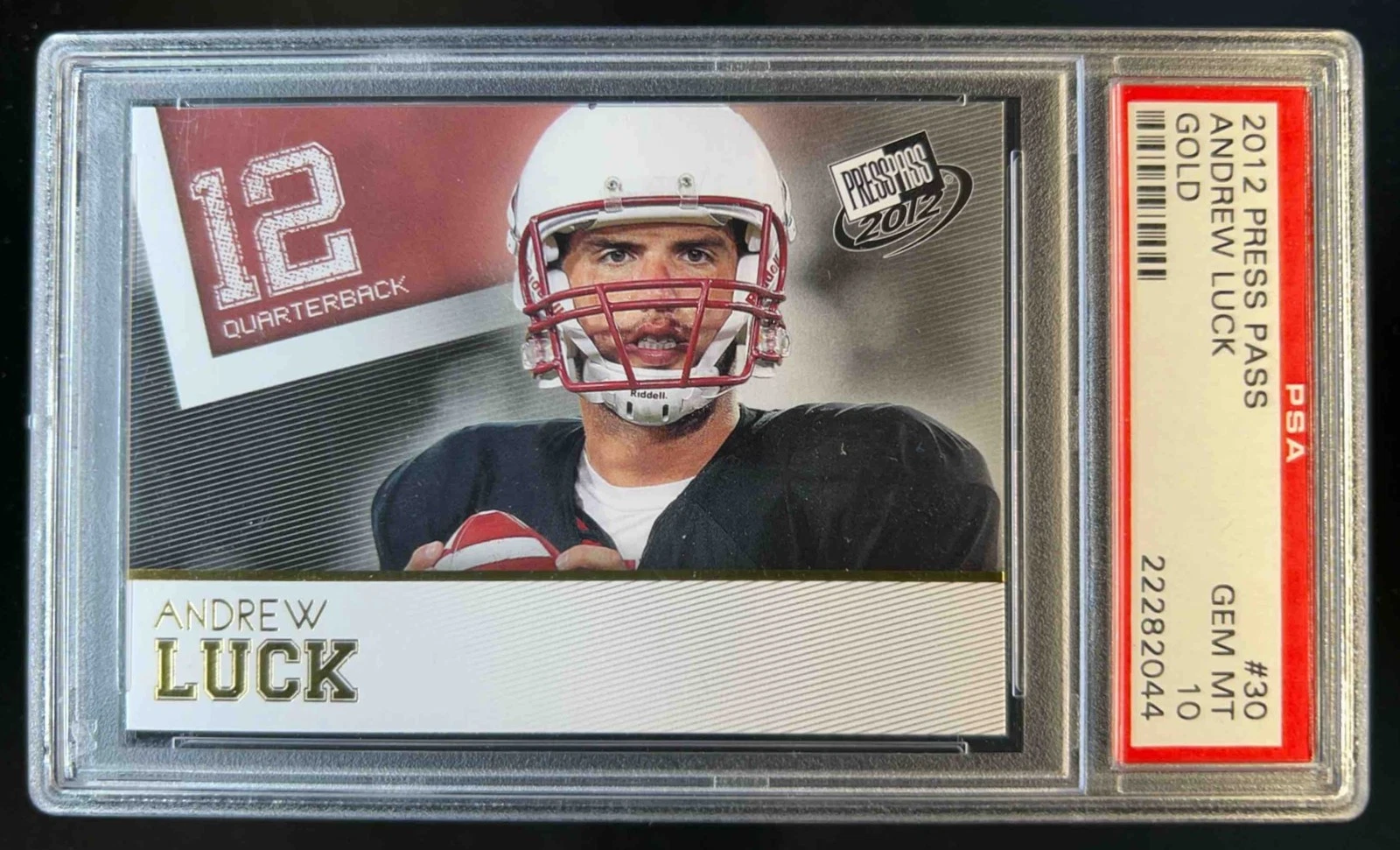 Andrew Luck Press Pass #30 Gold